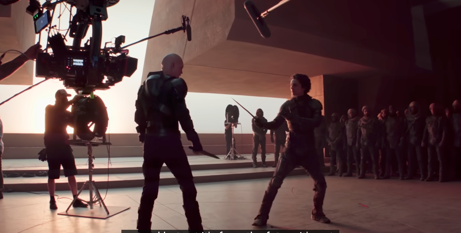 Behind the scene fight scene between Fayd and Moadeib.